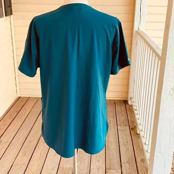 Carhartt, Healing Hands, Dickies Scrub Top Lot of 3 Size XL Teal Scrubs Bundle - Picture 4 of 11